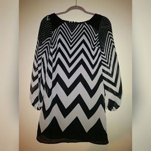 Black and white dress